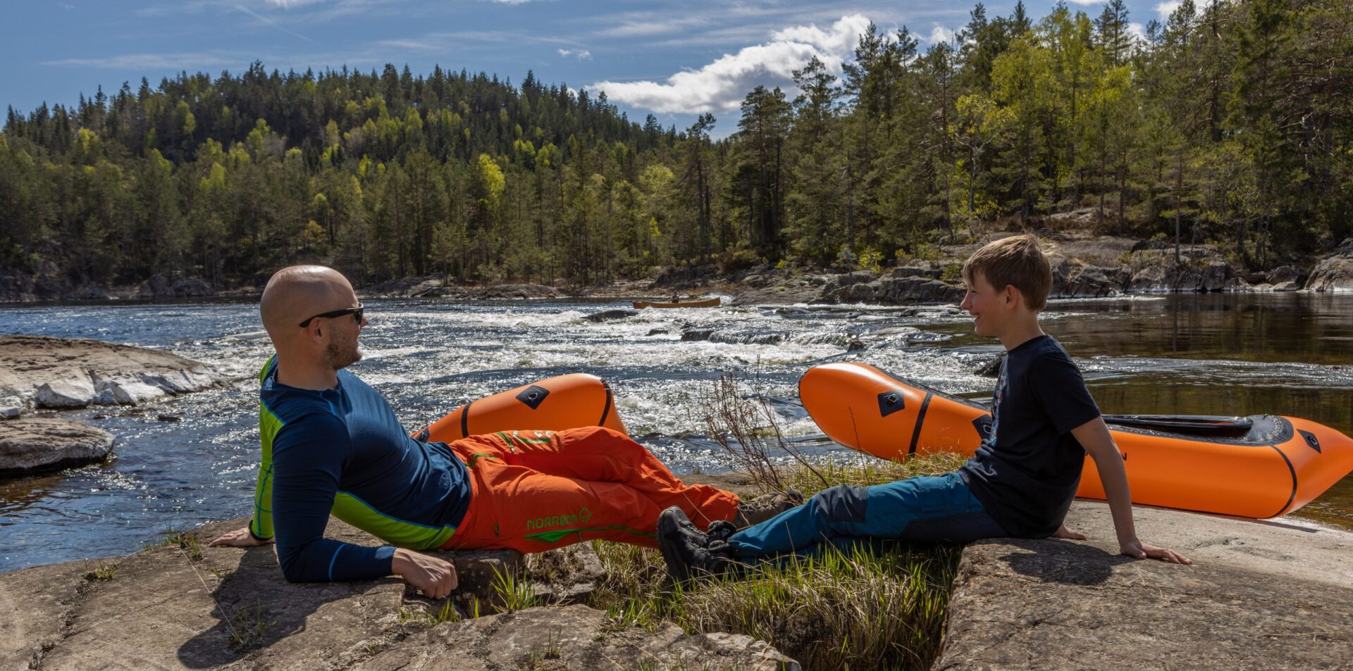 XH2O Packrafting - Camp kos